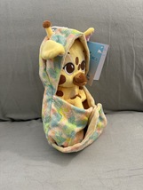 Disney Parks Animal Kingdom Baby Giraffe in a Hoodie Pouch Blanket Plush Doll image 2