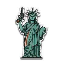 Statue of Liberty Gun Sticker Vinyl Decal Waterproof America Maga Patrio... - $4.50+