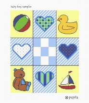 Pepita Needlepoint kit: Baby Boy Sampler, 10&quot; x 12&quot; - $86.00+