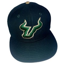 New Era USF Bulls 9Fifty 950 Hat 100% Wool Cap Snapback Green Gold NCAA Football - £26.01 GBP