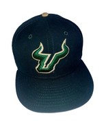 New Era USF Bulls 9Fifty 950 Hat 100% Wool Cap Snapback Green Gold NCAA Football - $32.55