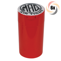 6x Jars Mag Medium Red Air Tight Smell Proof Jars | 8" | Fast Shipping - £39.16 GBP