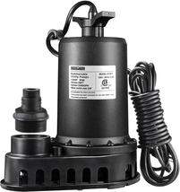 Utility Pump Electric Portable Transfer Clean/Dirty Sump Pump for Pool Tub Gard - £109.96 GBP