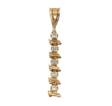 1/10ctw Diamond 14k Yellow Gold Pendant 0.8g - $6,028.73 MXN