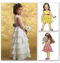 Butterick 4967 Children&#39;s and Girls&#39; Tiered Dresses Cummerbund Size 2-5 ... - $4.00