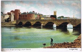 Postcard Thomond Bridge &amp; King John&#39;s Castle Limerick Ireland - £3.88 GBP