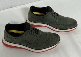 Cole Haan OriginalGrand Wingtip Oxford Men&#39;s 7.5M Green Nubuck Leather C... - $34.90