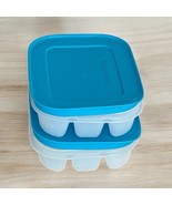 Set of 2 Tupperware Freezer Mates Mini Ice Cube Trays Baby Food Cubes Bl... - $16.65
