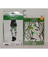 St. Patrick&#39;s Day Garb Tights and Face Tattoos Green Clover Holiday - $9.64 CAD