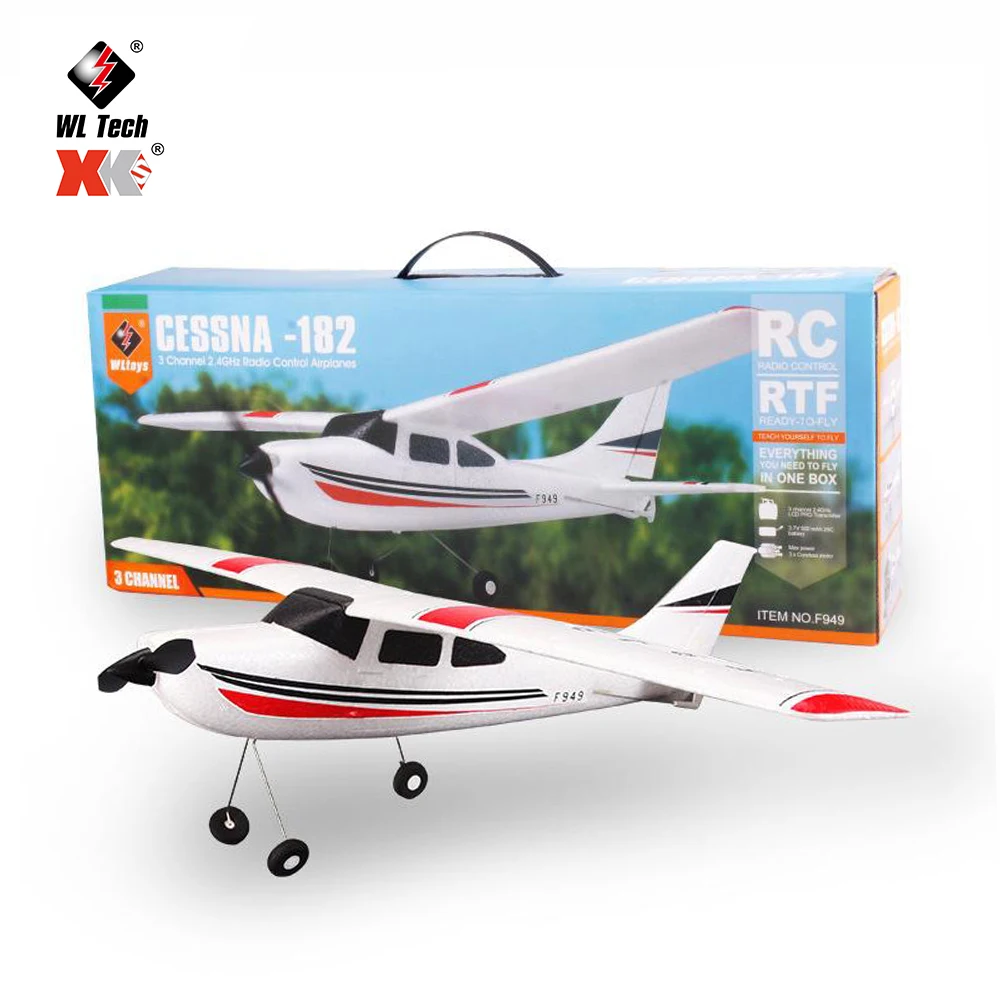 WLtoys F949 RC Airplane 2.4G 3D6G 3Ch Fixed Wing Plane Outdoor Toys Drone RTF - £62.88 GBP