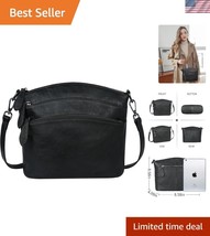 Durable Vintage Leather Shoulder Bag - Lightweight &amp; Stylish Crossbody P... - $134.99