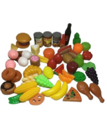 Plastic Realistic Fake Food Children Play Kitchen Cook Lot 54 Props Pretend - £14.51 GBP