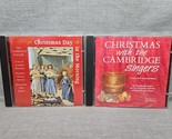 Lot de 2 CD de Cambridge Singers : jour de Noël le matin, Noël avec le - £11.34 GBP
