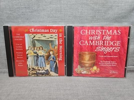 Lot de 2 CD de Cambridge Singers : jour de Noël le matin, Noël avec le - $14.23