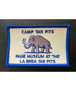 Rare - LA BREA TAR PITS Fossils Extinct Embroidered Patch Iron-on Mammoth! - $241.65 MXN