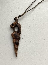 Nyami Nyami African Pendant Necklace Carved Wood River God Good Luck Charm - $19.79