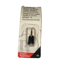 Radio Shack Gold-Plated Stereo to Mono Audio Adapter 274-398 - £6.42 GBP