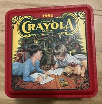 CRAYOLA COLLECTIBLE TIN, CAN 1992 CHRISTMAS THEME - £4.69 GBP