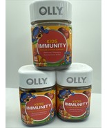 (3) Olly Kids Immunity Wellmune Elderberry, Acerola Cherry Zinc - 50 Gum... - $131.04 MXN