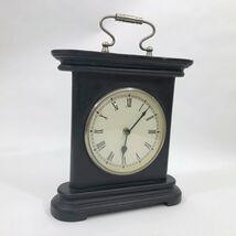 Wood Retro Style Shelf Clock 11 x 10 x 3.5 inches plus the top handle - $20.90 CAD