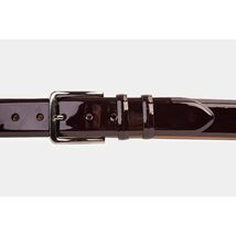 The Dodoma Burgundy Patent Leather Belt image 2