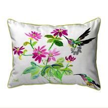 Betsy Drake Ruby Throat Extra Large Zippered Pillow 20x24 - £48.67 GBP