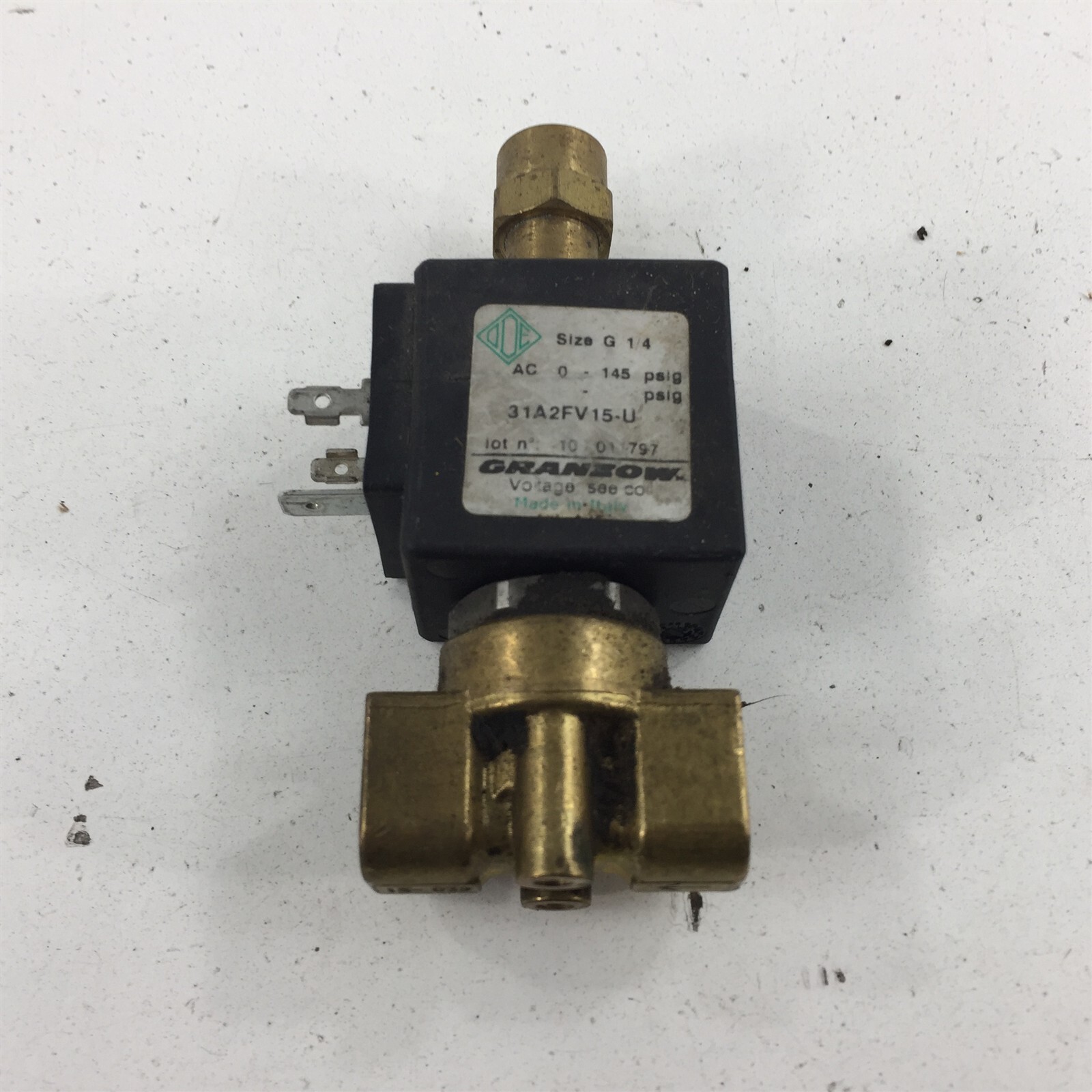 Granzow 31A2FV15-U BDV08110AY Solenoid Valve Size G 1/4&quot; 0-145PSIG 110/120V - $49.99