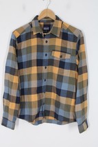 Patagonia XS Blue Yellow Check Lightweight Fjord Flannel Long Sleeve Shi... - $29.45