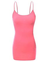 Coral Womens Tank Top Plain Spaghetti Strap - £7.65 GBP