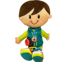 Hasbro Playskool Dressy Kids Boy Plush Activity Teaching Doll Stuffed 14&quot; - £8.39 GBP