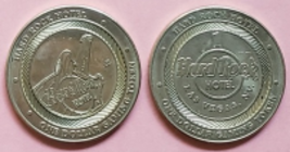 Hard Rock Hotel &amp; Casino 1996 Las Vegas, NV $1 Metal Gaming Token - £8.72 GBP