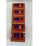 Vintage C9 Foremost Christmas Replcement Bulbs Multi Color 5 Pks 20 Bulbs - €17,07 EUR