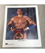 TATANKA Autographed Signed 8x10 Photo WWF 1994 Titan Sports To Wayne JD - $564.50 MXN