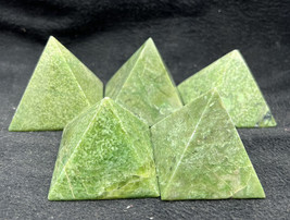 Idocrase hydrogrossular green garnet pyramids 1KG wholesale lot 05 Pcs lot - £71.22 GBP