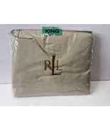 Ralph Lauren British Taupe Khaki Supima Cotton King Extra Deep Fitted Sheet - €125,80 EUR