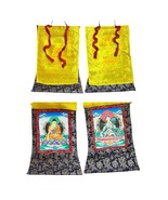 Tibetan Thangka Paintings Nepal Set of 2 Vairocana Buddha &amp; White Tara 2... - $6,089.49 MXN