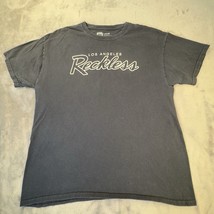 Young and Reckless Los Angeles T-Shirt Black Mens Size L Thrifty Y2K - $9.88