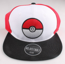 Pokemon Verstellbarer Pokeball Baseball Kappe Mütze Rot Schwarz Rot Weiß... - $354.58 MXN