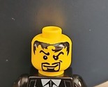 LEGO Knights Minifigure Castle Head Yellow Black Beard Goatee - $1.89