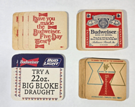 29 Vintage Budweiser Bud Light Beer Coasters - £11.16 GBP