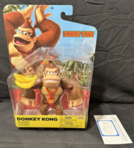 Donkey Kong with bananas 5&quot; World of Nintendo action figure Jakks Pacific 2023 - £36.81 GBP