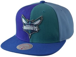 Charlotte Hornets Mitchell &amp; Ness NBA Pinwheel Basketball Men&#39;s Snapback Cap,Hat - £23.79 GBP