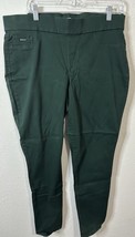 Nine West Heidi Pull On Yoga Stretch Forest Green Skinny Jeans Size 14 - $565.19 MXN