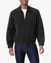 London Fog Big Men&#39;s Auburn Light Weight Zip Front Golf Jacket Black - $1,085.85 MXN