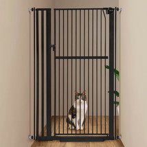 59 Extra Tall Pet Gate, Durable Metal Cat Gate With Double Safety Lock &amp; Walk T - $171.99