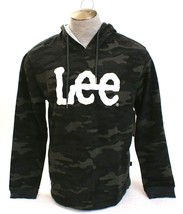 Lee Signature Black Camouflage Camo Hoodie Hooded Sweatshirt Men&#39;s NWT - £47.18 GBP