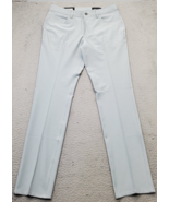 Dunning Golf Chino Pants Men&#39;s 32/32 Blue Performance Flat Front Straigh... - $54.03 CAD