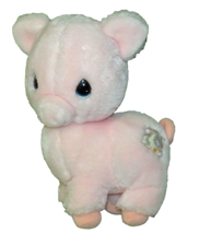 Applause Tubby Pig Precious Moments 1986 11&quot; Plush Stuffed Vintage Pink Toy - £8.49 GBP