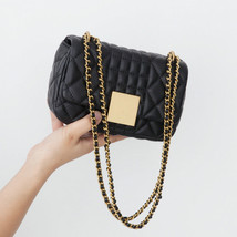 Genuine Leather Bags Women Pattern Mini Crossbody Bag Chain Small Shoulder Bag H - £93.57 GBP