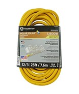 Coleman Cable 34870002 3487SW0002 3 Way Power Block, 25-Feet, Yellow - $113.04 CAD